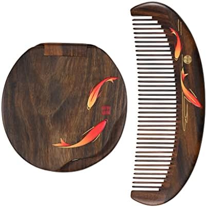 Gretd Comb Mirror Set Poklon kutija Početna Prijenosna masažna češalj Duga kosa kratka kosa lična poklona za njegu kose češalj