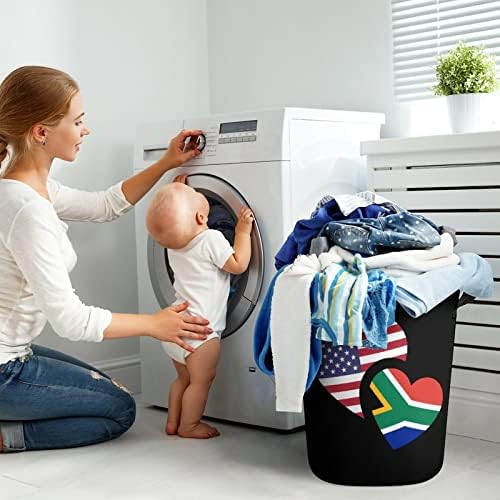 South_Africa američka zastava sklopiva korpa za pranje veša ostava za veš velika korpa za organizatore igračaka