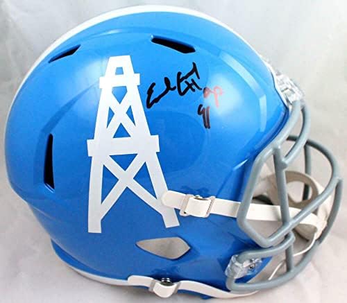 Earl Campbell Autographed Houston Oilers 60-62 TB speed Helmet w / HOF-JSA W-autographed NFL Helmets