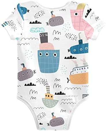 Emelivor Baby Boy Girl BodySuits kratki rukav Unisex Newborn Outfit Odjeća za odjeću za bodicu za bebe 0-24 mjeseca