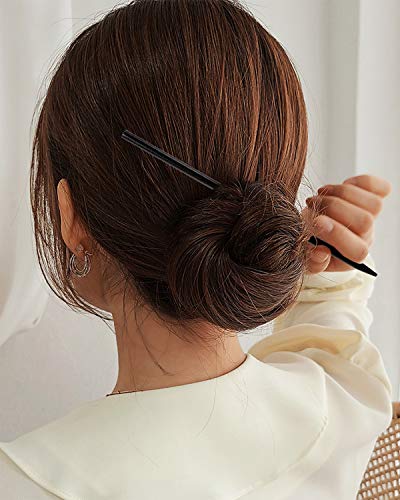 Drveni štapići za kosu Penta Angel 4Pcs Vintage drvena olovka za kosu za kosu duga ukosnica dodatak za žene djevojke debela kovrčava kosa držač za kosu frizura dekor