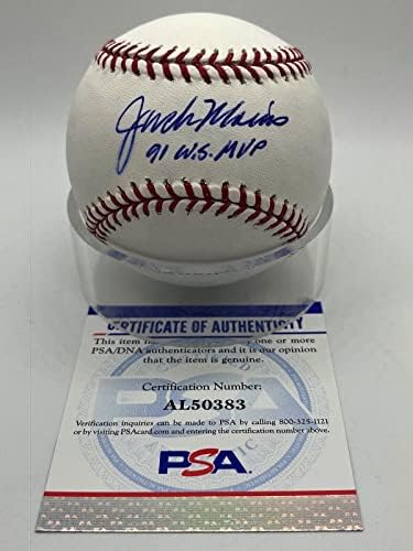 Jack Morris 91 WS MVP Blizanci potpisani autografa službeni MLB Baseball PSA DNK - autogramirani bejzbol