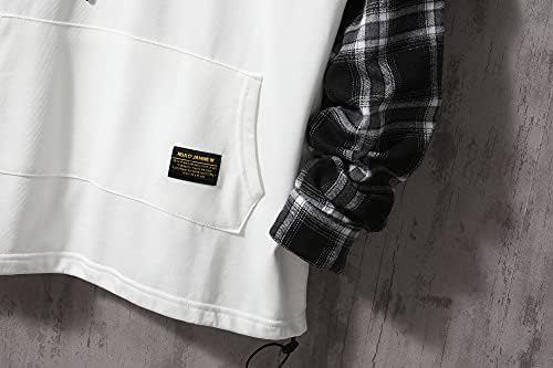 Gurunvani Japan Style Patchwork duksevi Muškarci Likovi Streetwear Hoodie Muška dukserica