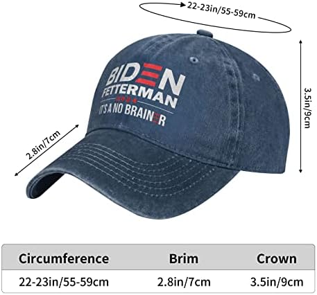 Biden-Fetterman-2024-IT-a-A-no-Brair-24 izborni kaubojski šešir bejzbol šeširi za muškarce Ženska kamionska šešir sunča