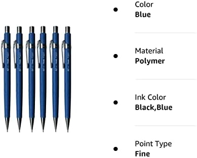 Pentel 0.7 mm plava P200 serija Automatska mehanička olovka za izradu olovne gumice za ponovno punjenje