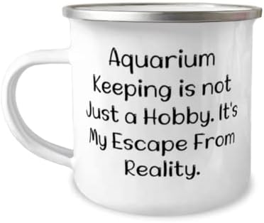 Sarkazam pokloni za čuvanje akvarija, čuvanje akvarija nije samo hobi. To je moja, Rođendanska 12oz kamper šolja za čuvanje akvarijuma, rođendanski pokloni za nju, rođendanski pokloni za njega, jedinstveni rođendanski pokloni,
