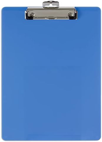 Officemate Clipboard od reciklirane plastike, drži 8,5 x 11 listova, plava