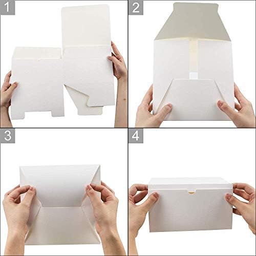 Više bijele poklon kutije 12kom 8x8x4 inča, papirna Poklon kutija sa poklopcima za svadbeni poklon, poklon za djeverušu, Matura, Praznici,