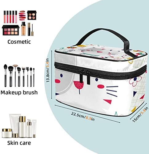 Travelna torba za šminku, kozmetička torba Make up Case za organizator, za žensku torbicu za toaletne potrepštine Oprema Četke, crtani