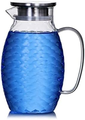 Skala visokog kapaciteta EXTRAY Clear Glass Carafe s nehrđajućim čeličnim vodostajem za vodu za vode pića
