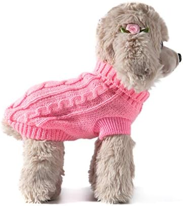 Mali pas i mačji klasični džemper pleteni pleteni džemper odjeću