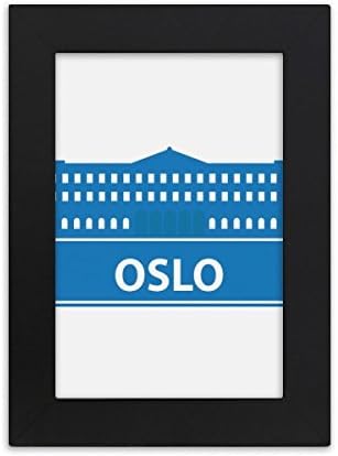 Diathinker Oslo Norveška Blue Landmark uzorak Desktop Foto okvir Slika Prikaz umjetničkog slika