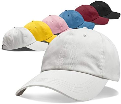 zowya Plain bejzbol kapa/Snapback kamiondžije šeširi za muškarce žene Tata šešir podesivi Panel platneni šešir, 1 šešir