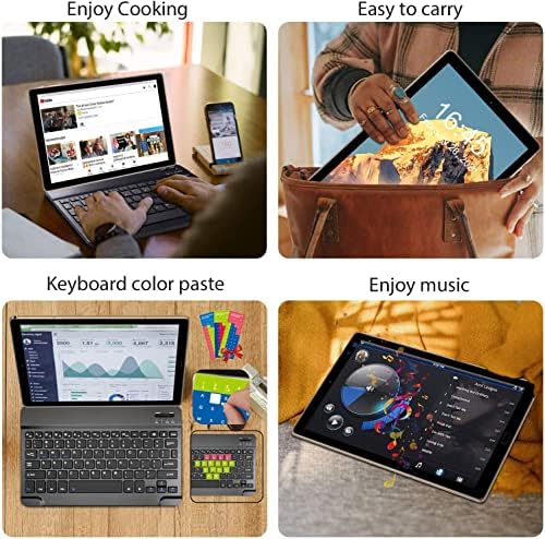 2023 Najnoviji tablet sa tastaturom, Android tablet Najnoviji Octa-Core procesor, 64GB ROM + 4GB RAM memorija, 256Gb Proširiva, 2