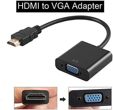 Hudiemm0b HDMI za VGA video adapter kabel, Doonjiey HDMI muški do VGA ženski 1080p Video pretvarač za PC DVD HDTV