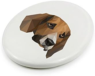 Beagle, nadgrobna keramička ploča sa likom psa, geometrijska