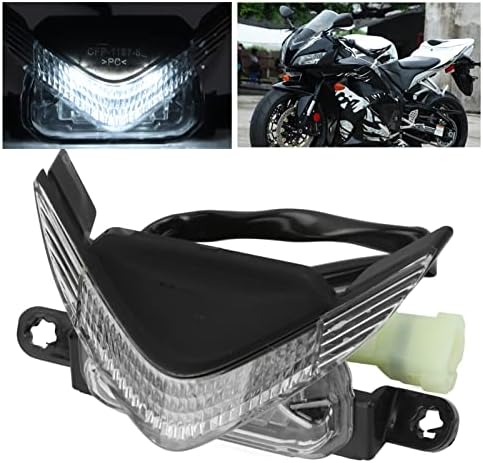 Aramox sklop farova za motocikle,Bijela LED prednja Središnja lampa prozirno sočivo vodootporna zamjena za F5 CBR600RR 2007-2012