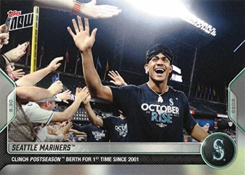 2022 TOPPS sada 992 Seattle Mariners Baseball Card - Rookie Julio Rodriguez na sprijeda - samo 1.623 napravljeno!