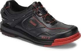 Dexter muške moderne cipele za kuglanje s 6 hibridnih boa lijeva ruka-crna / crvena 9