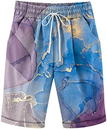 Print Bermuda Hlače Ženske dužine koljena Ljetna casual dresova kratke hlače sa dubokim džepovima Lounge Long Hotcres Hottos