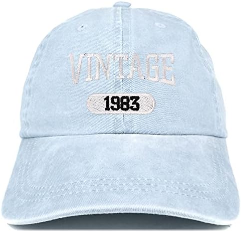 Trendi odjeća za odjeću Vintage 1983 izvezena 40. rođendan meka kruna oprala pamučna kapa