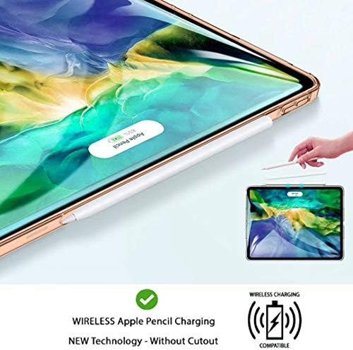 Jaorty Case Fit iPad Pro 11 2018/2020, Crystal Clear Soft TPU gel futrola sa apsorpcijom udara + 【Apple olovka za punjenje】 za Apple