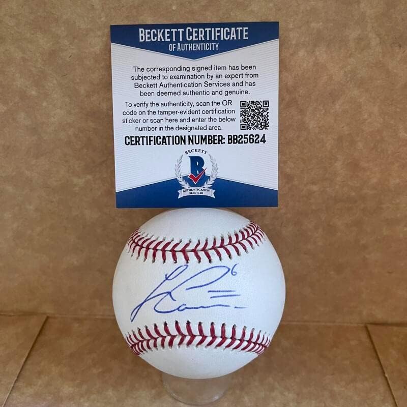 Lorenzo Cain potpisao je auto M.L. Baseball BAS BB25624