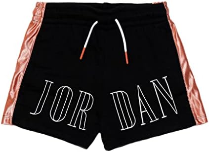 Velike djece Djevojke Jordan Jundman Satenske kratke hlače veličine 6x crno i zlato