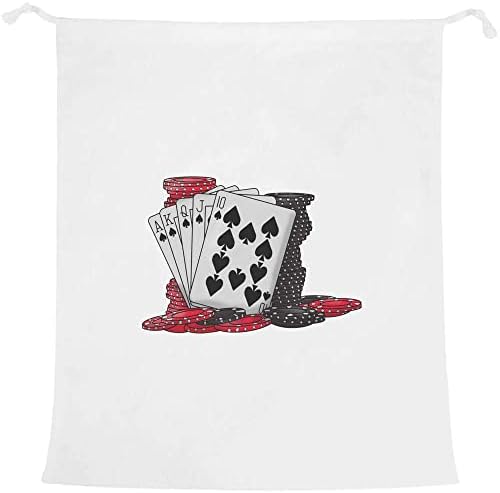 Azeeda 'kartice & Poker Chips' torba za pranje/pranje/čuvanje