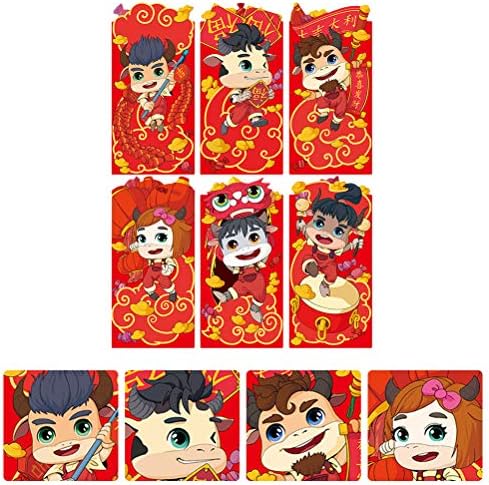 KESYOO 12kom crvene koverte dekoracija Novogodišnja torba za novac novogodišnji poklon za djecu 2377 Spring Festival