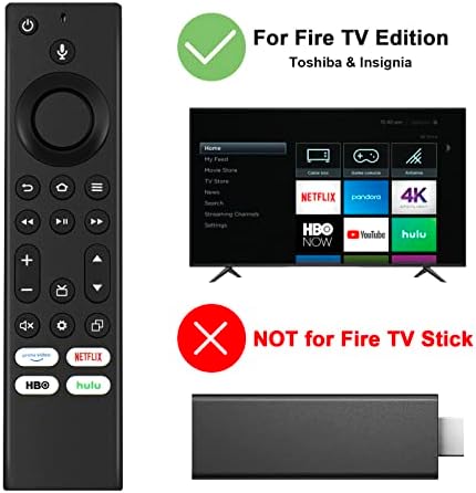 NS-RCFNA-21 Zamjenski daljinski upravljač Kompatibilan je s Insignia TV i Toshiba Vatrom Smart TV Edition NS-39DF310na21 NS-50DF710na21