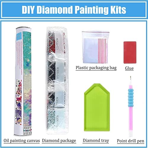 Moomoh 5D dijamantski setovi za odrasle - Inspirational Diamond Art setovi za odrasle dječji početnik, DIY leptir cvijeće puna bušilica