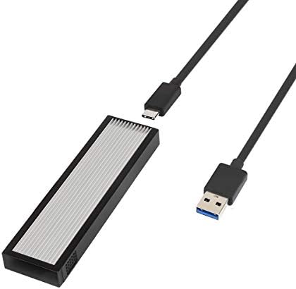 Syba USB C Aluminijum M. 2 SATA B-ključ SSD adapter za kućište, USB 3.1 Gen 2 Tip C za NGFF M. 2 SATA B-ključ SSD eksterni kućište