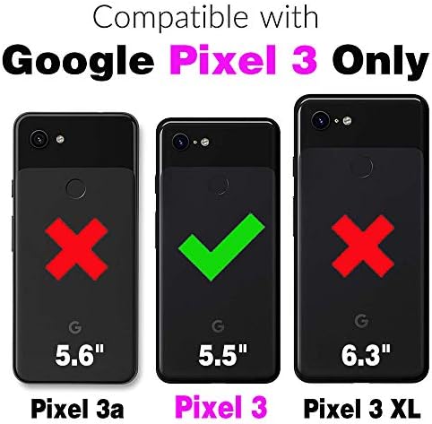 Furiet kompatibilan sa Google Pixel 3 futrolom za novčanik kožna kožna traka za narukvicu Flip držač za kreditnu ličnu kartu Cell