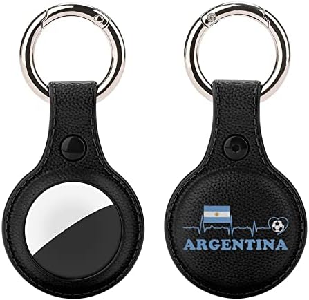 Argentinski fudbalski Heartbeat TPU Airtag Case izdržljiva futrola protiv izgubljenog držača protiv ogrebotina sa privjeskom za ključeve 2 kom