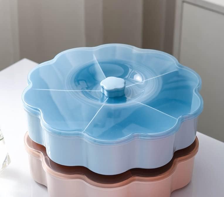SLNFXC prozirna Split kutija za slatkiše u evropskom stilu sa poklopcem Multigrain Tank za domaćinstvo dnevna soba plastična tegla