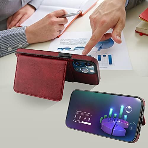 Bocasal torbica za novčanik za iPhone 12/12 Pro kompatibilna sa MagSafe Magnetic RFID Blocking odvojivom Premium PU kožnom preklopnom futrolom sa držačem za kartice nosač bežičnog punjenja 6.1 inča