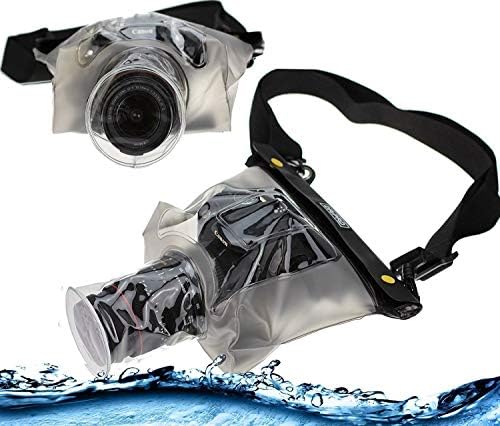 Navitch blue dslr slr vodootporan podvodni kućište / poklopac torbica za suhu torba kompatibilna sa Canon EOS 4000D