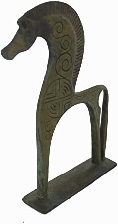Konj sa sjajnim gustom statuama drevna grčka bronzana skulptura reprodukcije