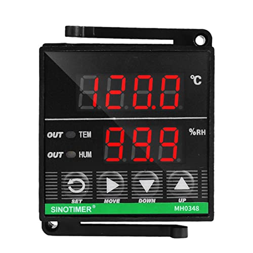 MH0348 High Precision Temperatura i kontroler za vlažnost hlađenje Grijanje Digitalni pametni monitor termometar sa senzorom 48x48mm