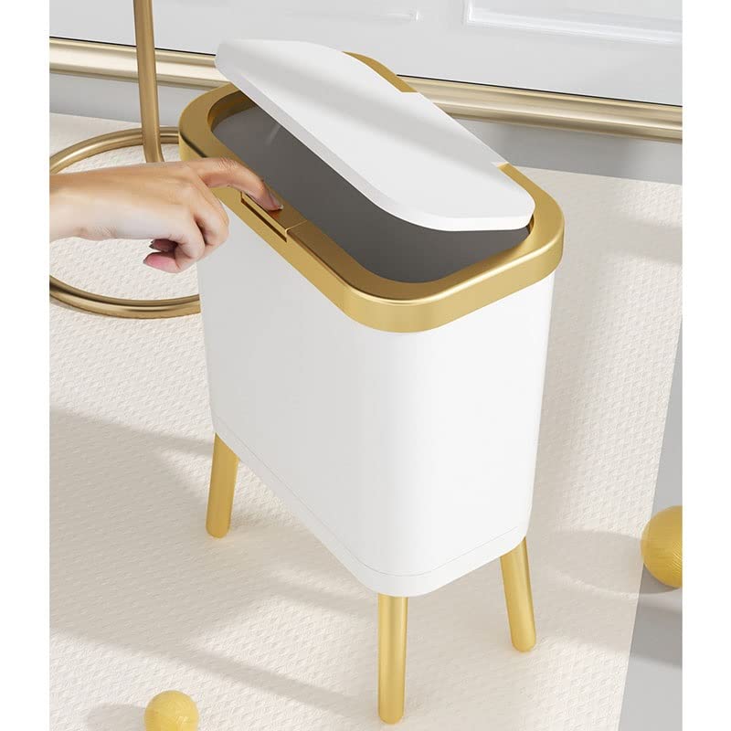 GENIGW Golden kanta za smeće za kuhinju Creative High-Foot lim za smeće za kupatilo