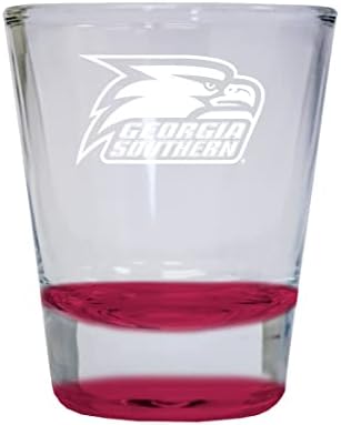R I R uvozi Gruzija Southern Eagles urezan okrugli Shot Glass 2 Oz Red