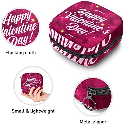Torba za čuvanje higijenskih uložaka, torba za šminkanje, torba za tampone, torbica za jastučiće, torba za menstrualnu čašicu, sretan