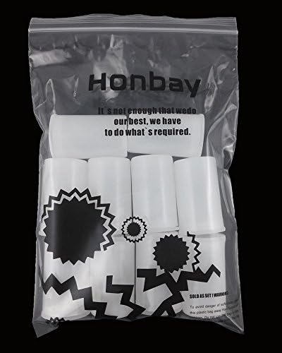 Honbay 10kom držač kanistera od bijele plastične folije mali kontejneri sa poklopcima