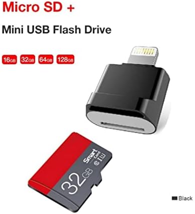 [Apple MFi Certified] čitač Micro SD kartica za iPhone iPad, munja za Micro SD/TF čitač kartica Viewer Adapter za čitanje memorijske