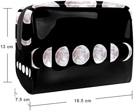 Make up torba, kozmetička torba, vodootporni Organizator šminkera, faza nebeskih mjeseca minimalistička umjetnost crna