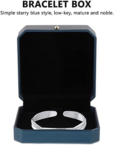 Ogrlica na nakitu Amosfun BALLIN poklon kutija PU kožna narukvica sa stražnjim narukvicama Ogrlica privjesak Box Mali nakit Skladišni sat Pogledajte poklon kutija