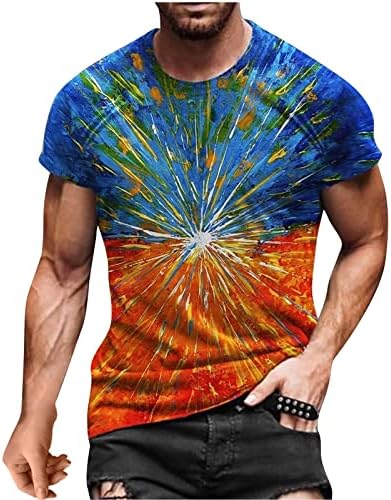 XXBR muška majica Ležerne prilike kratkih rukava Summer 3D Digitalni tisak Dan nezavisnosti Grafička majica kratkih rukava bluza