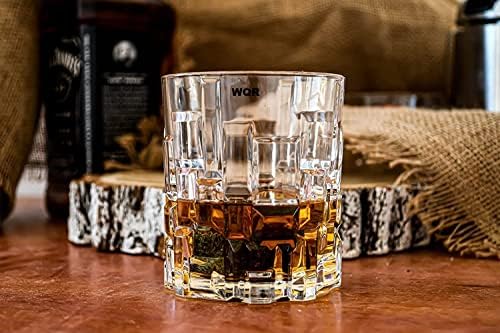 Farielyn-X Crystal Whisky naočare, Set 6 Scotch čaše, čašice za piće Burbon, Scotch, koktel, konjak, irski viski, veliki 10oz Premium