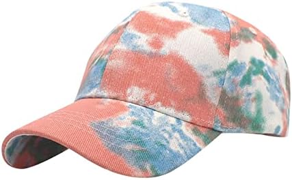 Muška Ženska Vintage Tie-Dye Bejzbol Kapa Podesiva Snapback Kapa Za Sunce Retro Zaštita Od Sunca Prozračni Pamučni Tata Šešir